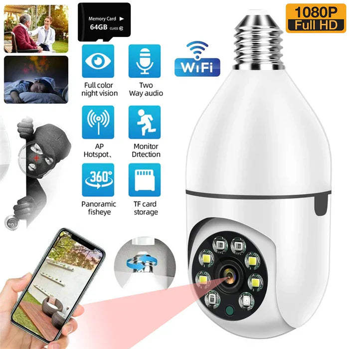 360 bulb shops camera wifi